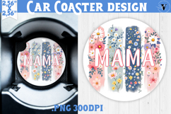 Mothers day Car Coaster | Brush stroke | MAMA Product Image 1