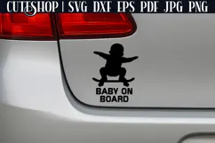Funny Car Decals For Moms - Mom Car Decal SVG, Funny Mom SVG Product Image 2