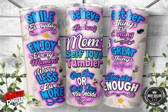 Mother&#039;s Day Tumbler Wrap PNG Mom Daily Affirmations tumbler Product Image 1