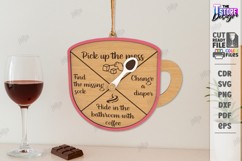 Mom Chore Wheel Laser Cut | Chore Chart | Mom Life SVG | CNC Product Image 1