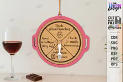 Mom Chore Wheel Laser Cut | Chore Chart | Mom Life SVG | CNC Product Image 1