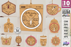 Mom Chore Wheel Laser Cut | Chore Chart | Mom Life SVG | CNC Product Image 1