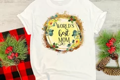 World's Best Mom Christmas Ornament I Holiday Sublimation Product Image 3