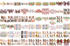 Mothers day cliparts bundle | Flowers, Bow | MOM sublimation Product Image 2