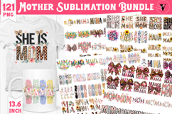 Mothers day cliparts bundle | Flowers, Bow | MOM sublimation Product Image 1