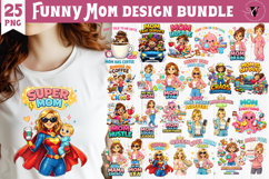 Funny Mom sublimation Bundle | Funny Mother's Day designs Product Image 1