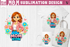 Mothers day clipart | Mom Icon Sublimation Product Image 1