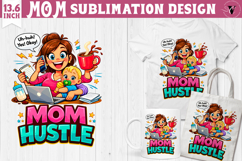 Mothers day clipart | Mom Hustle Sublimation Product Image 1