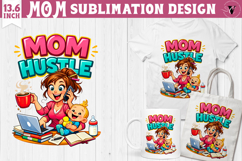 Mothers day clipart | Mom Hustle Sublimation Product Image 1