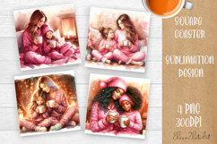 Cute cat love Cutting Board Sublimation Design | cats Product Image 1