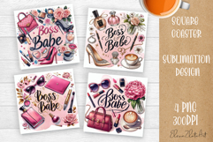 Mama, Mom square coaster sublimation design Happy Mother Day Product Image 1