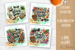 Mama, Mom square coaster sublimation design Happy Mother Day Product Image 1