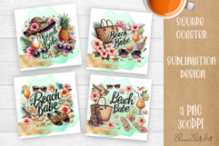 Mama, Mom square coaster sublimation design Happy Mother Day Product Image 1