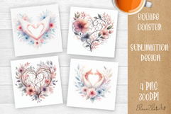 Square Coaster sublimation | easter mom |Happy Mother Day Product Image 1