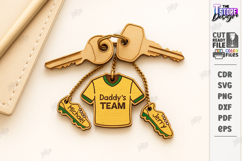 Family Keychain Laser Cut |Wooden Key Rings|Family SVG| CNC Product Image 1
