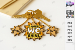 Family Keychains Laser Cut Bundle| Key Rings |Family SVG Product Image 12