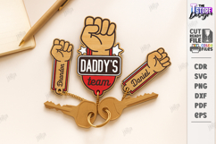 Family Keychains Laser Cut Bundle| Key Rings |Family SVG Product Image 4