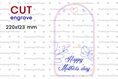 Flower holder svg, Happy Mothers day Laser cut Product Image 2