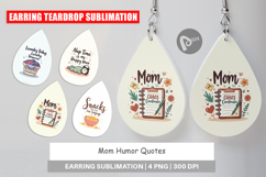 Earring Mom Humor Quotes Product Image 1