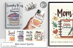 Digital Paper Mom Humor Quotes Product Image 1