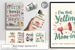 Digital Paper Mom Humor Quotes Product Image 1