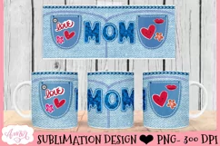 Mom mug wrap PNG| Mother's day sublimation design Product Image 3