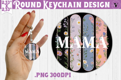 Round keychain | Mothers Day | Brush Stroke Product Image 1