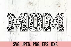 1st Birthday Girl SVG - One Leopard Print Mom Dad Family SVG Product Image 4