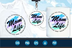 Mothers Day sublimation png, mom quotes svg, mom life design Product Image 2