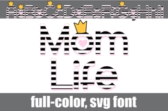 Mom Life Color Font Product Image 1