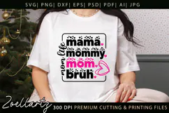 Funny Mom Life SVG for Cricut Mothers Day T-shirt Mug Design Product Image 1