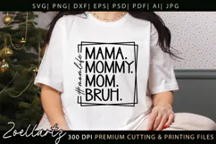 Funny Mom Life SVG for Cricut Mothers Day T-shirt Mug Design Product Image 1