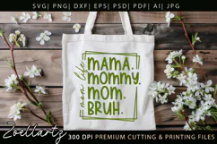 Mothers Day SVG for Cricut Mommy Mom Mama T-shirt Mug Design Product Image 3