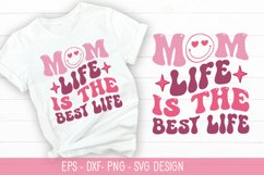 Mom life is the best life SVG - Mother's Day Retro Design Product Image 1
