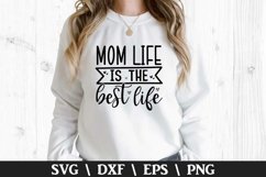 Mom a title just above the queen SVG - Mother&#039;s Day Design Product Image 1