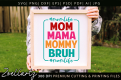 Funny Mom Life SVG for Cricut Mothers Day T-shirt Mug Design Product Image 3