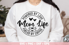 Mom Life Powered By Love SVG, Fueled By Coffee SVG Bundle Product Image 3