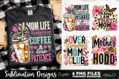 Trendy Mama PNG , Retro Collage Mama 4 Designs Sublimation Product Image 2