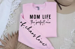 Mom Life Sleeve SVG, Mom Life Shirt Design, Mom SVG Product Image 2