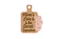 Floral Mom Cutting Board - Mothers Day Gift Laser Cut Product Image 2