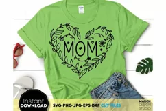Download this Mom Flower svg today. These Mother Floral  SVG are compatible with Cricut, Glowforge and Silhouette Cutting Machines.