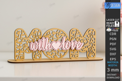 Mom Love You Stand Laser Cut|Family Design|Table Decoration Product Image 1