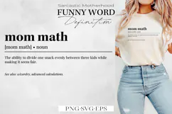 Funny Mom-Themed Definitions | SVG & PNG | Motherhood Product Image 1