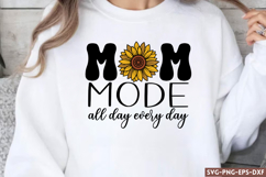 Mom mode all day every day SVG, Mama SVG Product Image 1
