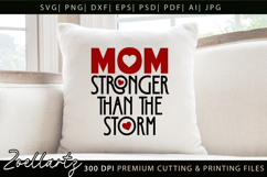 Strong Mom SVG for Cricut Mothers Day T-shirt Mug Design Product Image 8