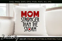 Strong Mom SVG for Cricut Mothers Day T-shirt Mug Design Product Image 8