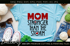 Strong Mom SVG for Cricut Mothers Day T-shirt Mug Design Product Image 4