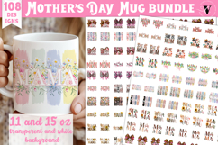Mug wrap bundle | Mothers day mug | Flowers and Bow Product Image 1