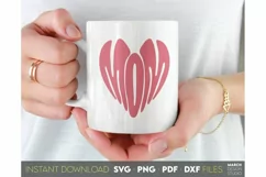 Download this Boho style mom heart design today for a good price. These Mom love design are compatible with Cricut and Silhouette Cutting Machines. Sublimation.