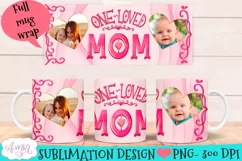 Mom photo mug Wrap for Sublimation | Mothers day mug PNG Product Image 1
